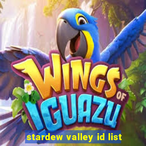 stardew valley id list